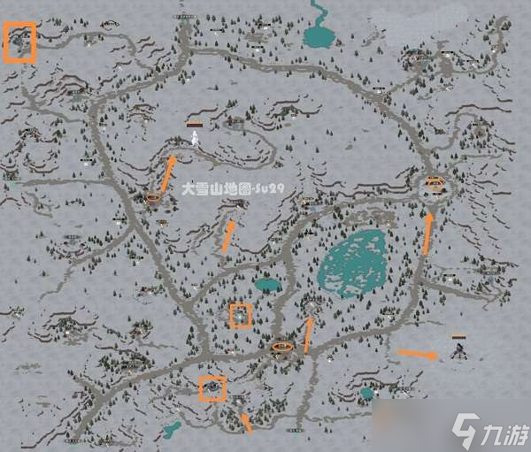 部落与弯刀手游大雪山地图一览2022