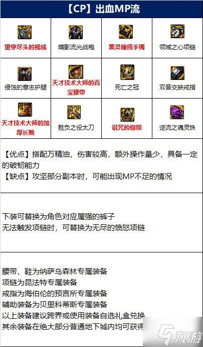 DNF110红眼装备搭配推荐 红眼110级装备怎么选