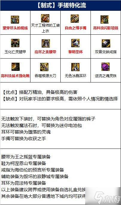 DNF110精灵骑士装备搭配思路详解 精灵骑士110装备怎么选