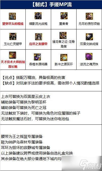 《DNF》帕拉丁110装备选择推荐