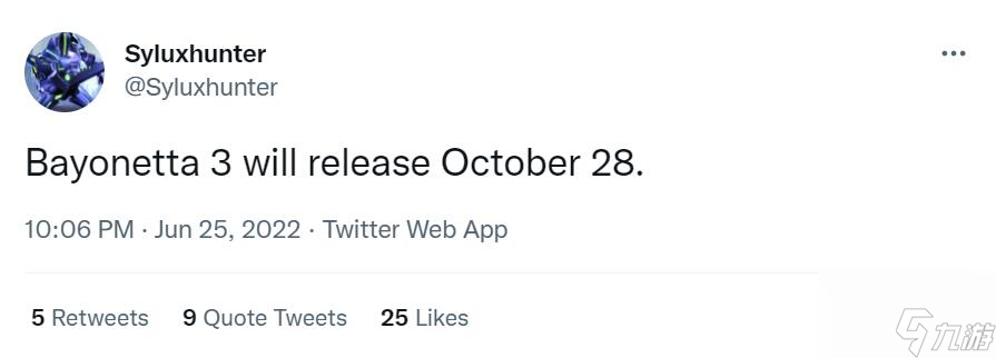 小道消息！《猎天使魔女3》将会在今年10月28日发售