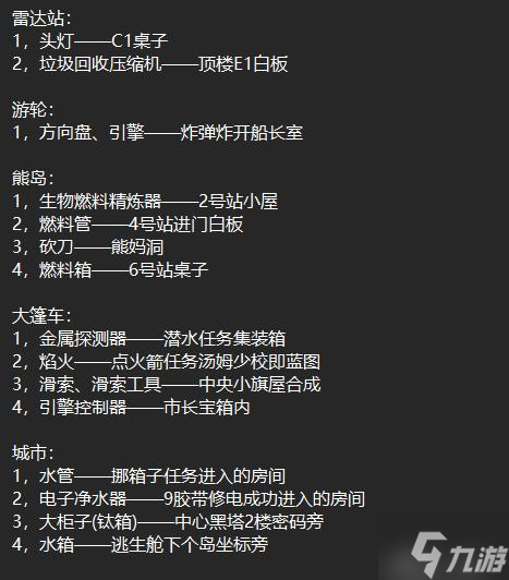 Raft木筏求生蓝图收集攻略 全地图蓝图位置汇总
