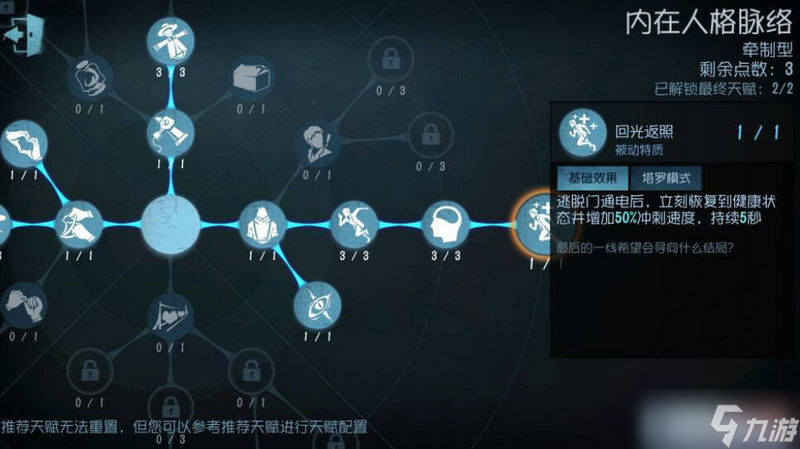 第五人格皮皇天賦加點