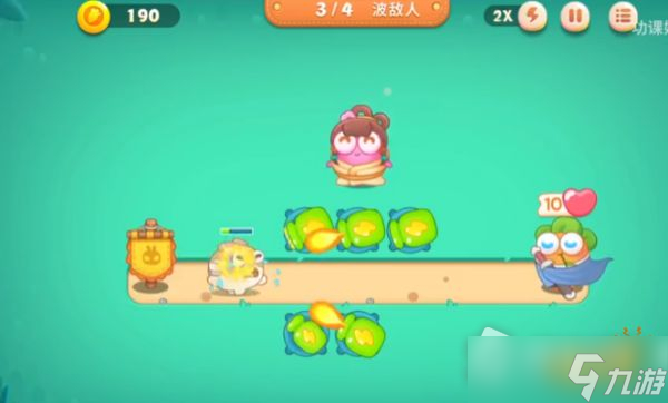 《保卫萝卜4》卧兔藏龙第一关满星无伤攻略