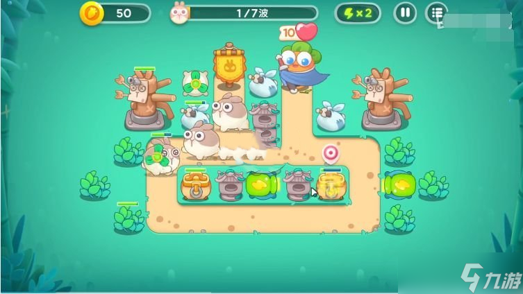 《保卫萝卜4》卧兔藏龙第16关满星通关攻略