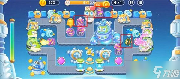 《保卫萝卜4》太空穿越第20关通关方法