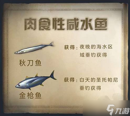 《明日之后》鱼类食谱有哪些 鱼类食谱介绍