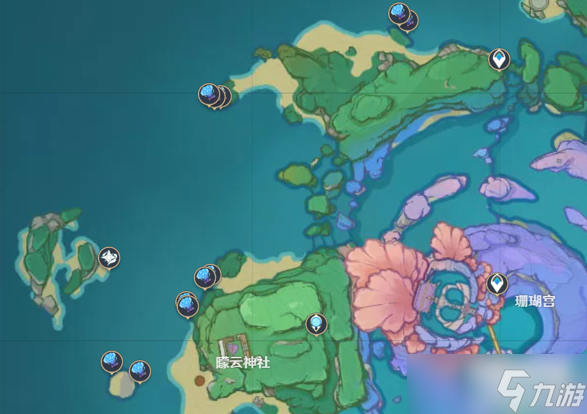 原神海灵芝最全分布图