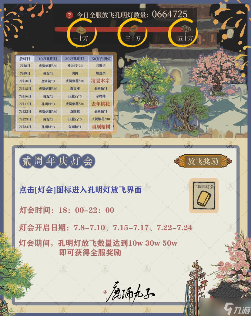 江南百景图贰周年庆灯会玩法攻略