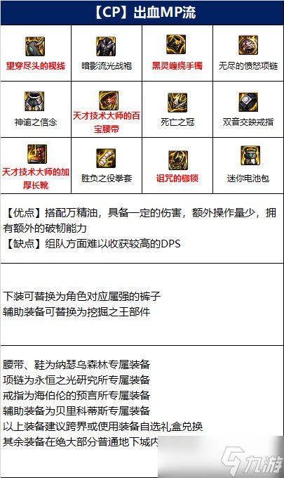 《DNF》女散打110级装备搭配详解