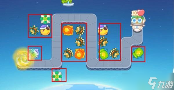 保卫萝卜4太空穿越第41关攻略图解