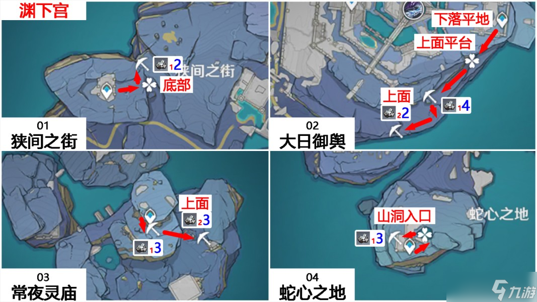 《原神》白鐵礦全地圖路線一覽