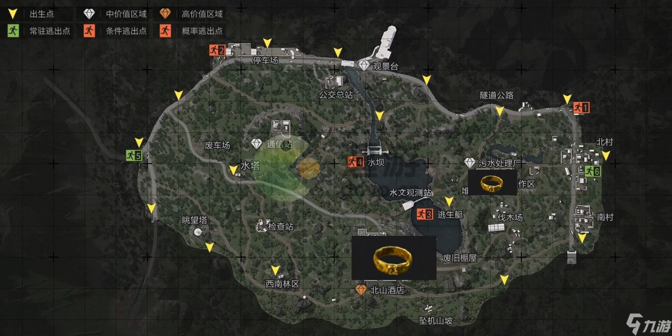 暗区突围北山男团刷新点分享
