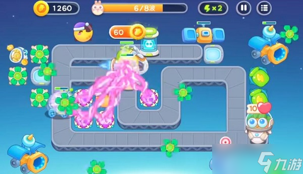 《保卫萝卜4》太空穿越第8关满星攻略