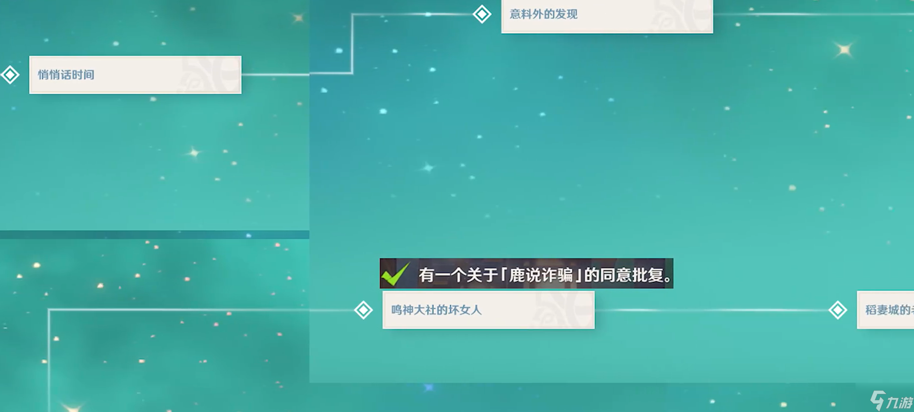原神鹿野院平藏邀约任务全结局流程图分享
