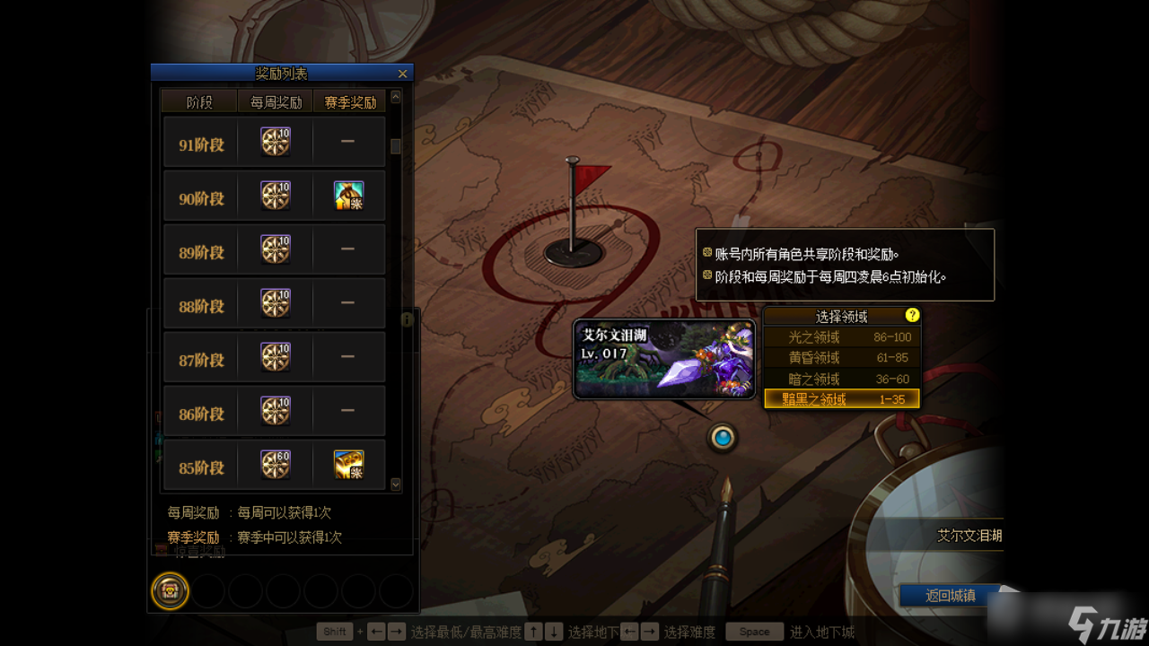 《DNF》黯黑之领域等级需求详解