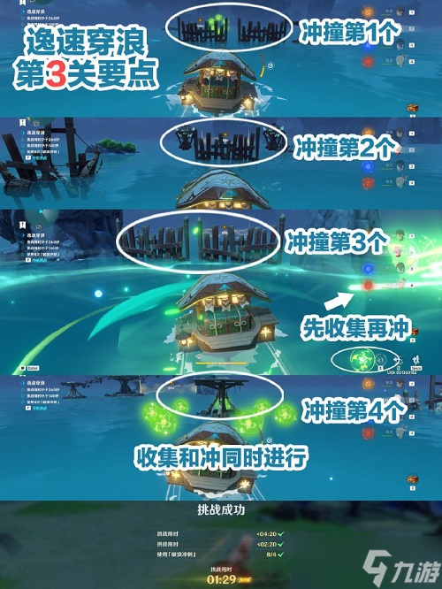 原神逸速穿浪第一天攻略：2.8逸速穿浪第一天全关卡通关流程