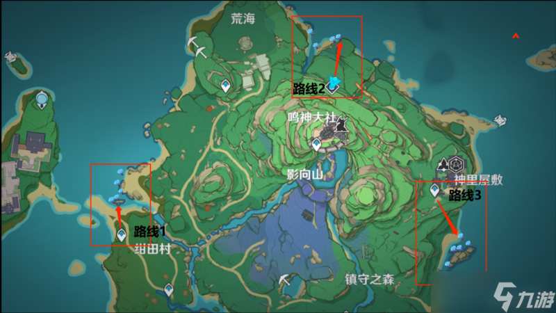 《原神》2.8海灵芝采集路线汇总2022