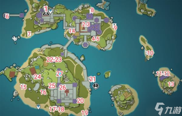 《原神》双双岛全宝箱位置说明 双双岛宝箱怎么拿