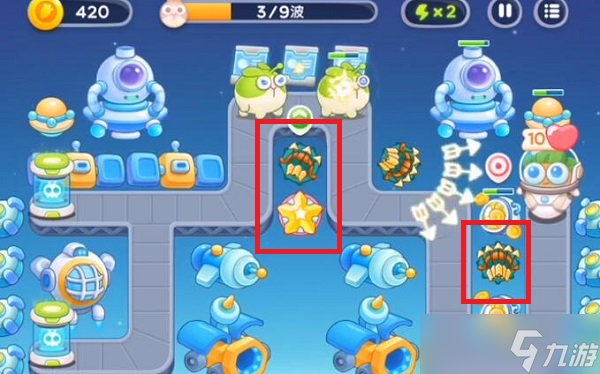 保卫萝卜4太空穿越第19关攻略