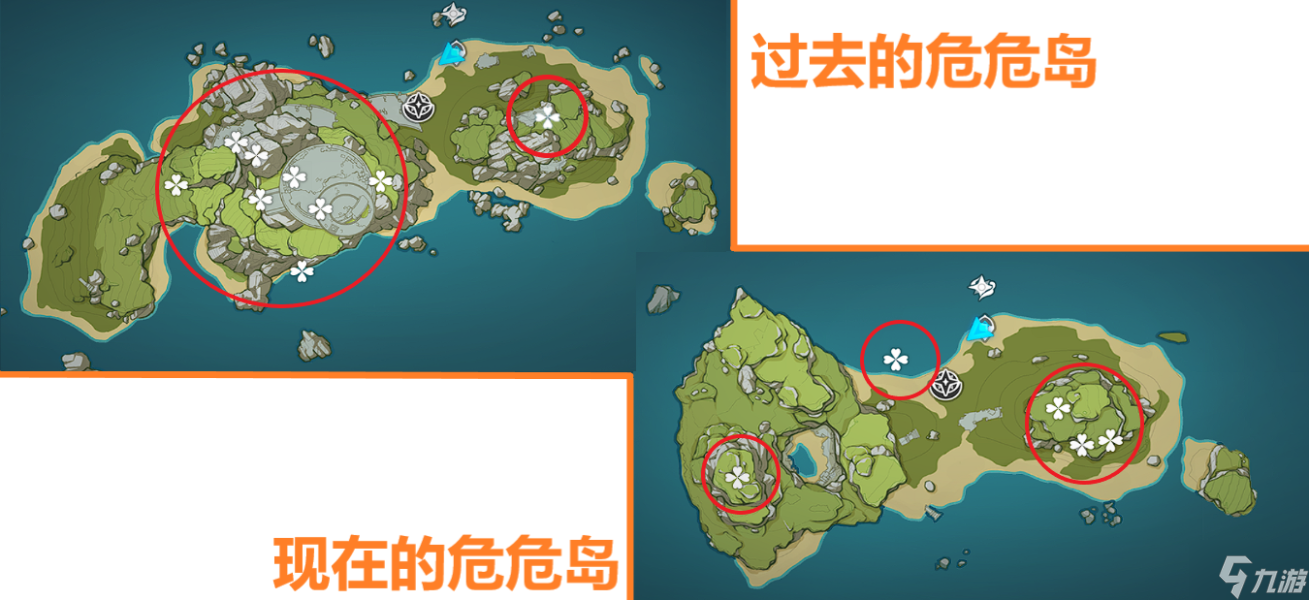 原神2.8危危岛山顶解密攻略 四个元素方碑柱怎么过