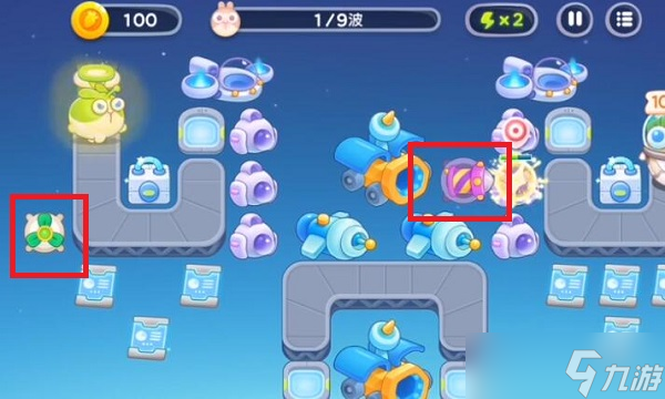 保卫萝卜4太空穿越第43关怎么过-太空穿越第43关满星攻略