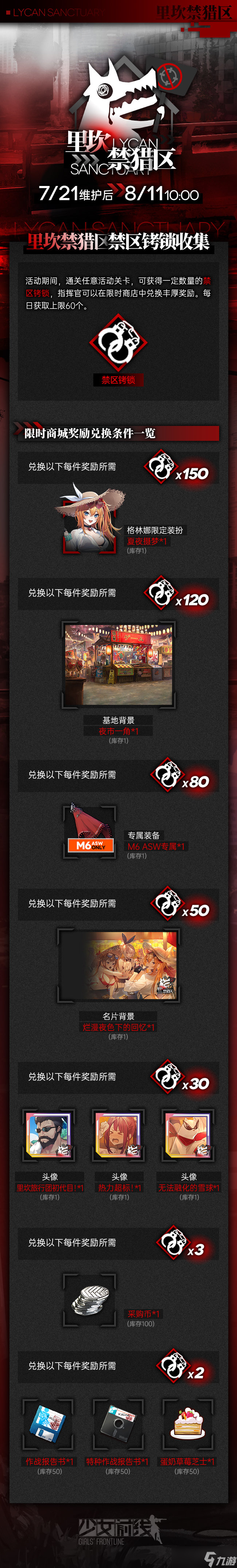 《少女前线》2022夏活活动奖励截图