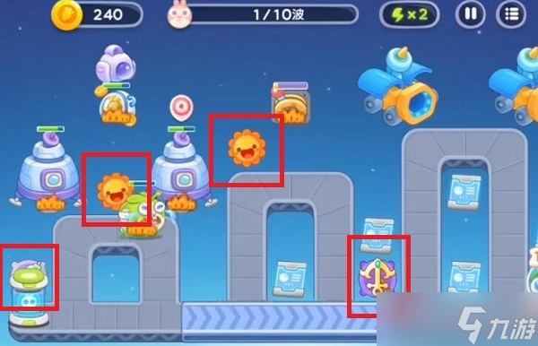 《<a id='link_pop' class='keyword-tag' href='https://www.9game.cn/bwlb4/'>保卫萝卜4</a>》太空穿越第52关怎么满星过关 太空穿越第52关满星攻略