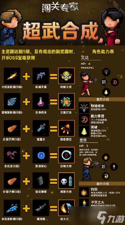 闯关专家超武合成表分享 最新超武合成图鉴大全