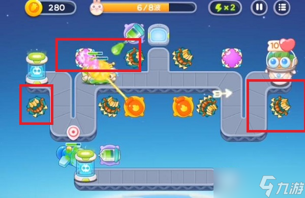 保卫萝卜4太空穿越第21关攻略