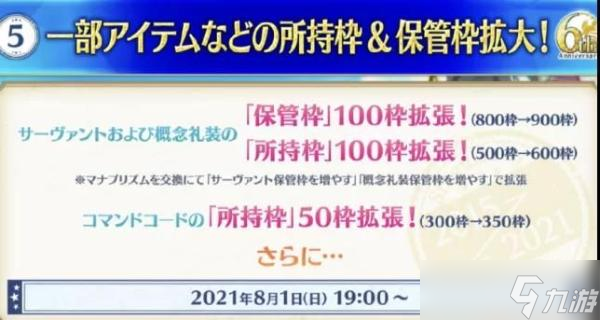 fGO六周年送多少石头？六周年福利活动汇总