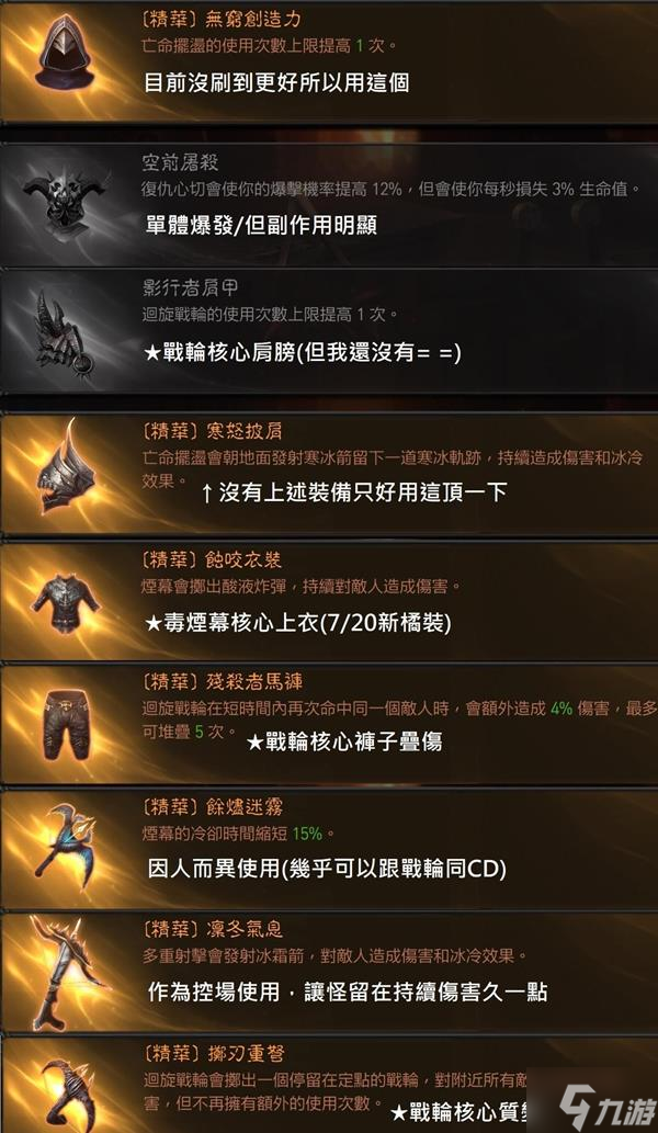 《暗黑破坏神不朽》猎魔人秘境冲层Build参考