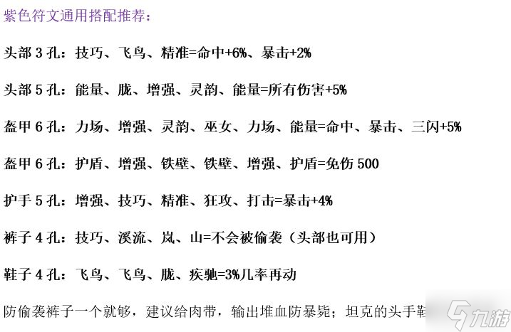 再刷一把防具符文需求孔數(shù)及通用搭配推薦