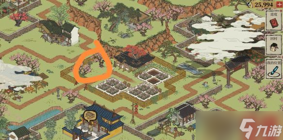 江南百景图桃花村碑文在什么位置-江南百景图桃花村碑文具体位置一览