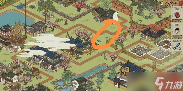 江南百景图桃花村碑文在什么位置-江南百景图桃花村碑文具体位置一览