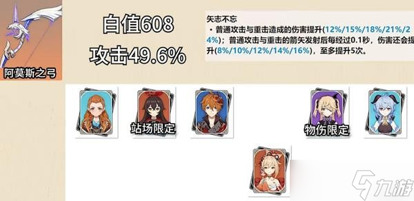 《原神》五星弓箭介绍及使用角色推荐