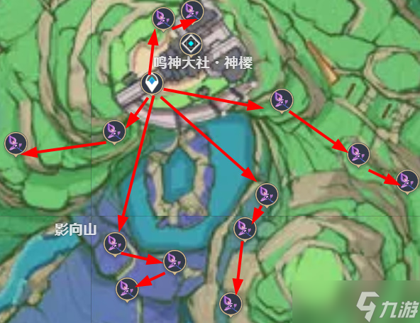 原神鸣草最全采集路线