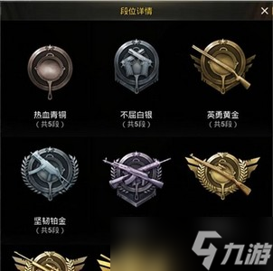 和平精英是怎么排序段位等级 2022段位等级排序一览