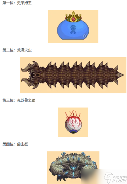 泰拉瑞亞災(zāi)厄boss順序是什么