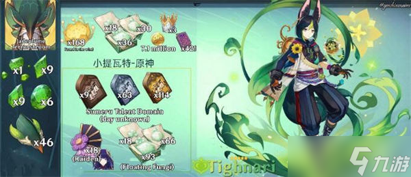 《原神》提纳里突破材料介绍