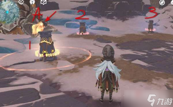 《原神》三个火灵开六个柱子操作方法