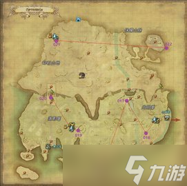 ff14探索筆記各地圖方便快捷的飛行路線示意（五）