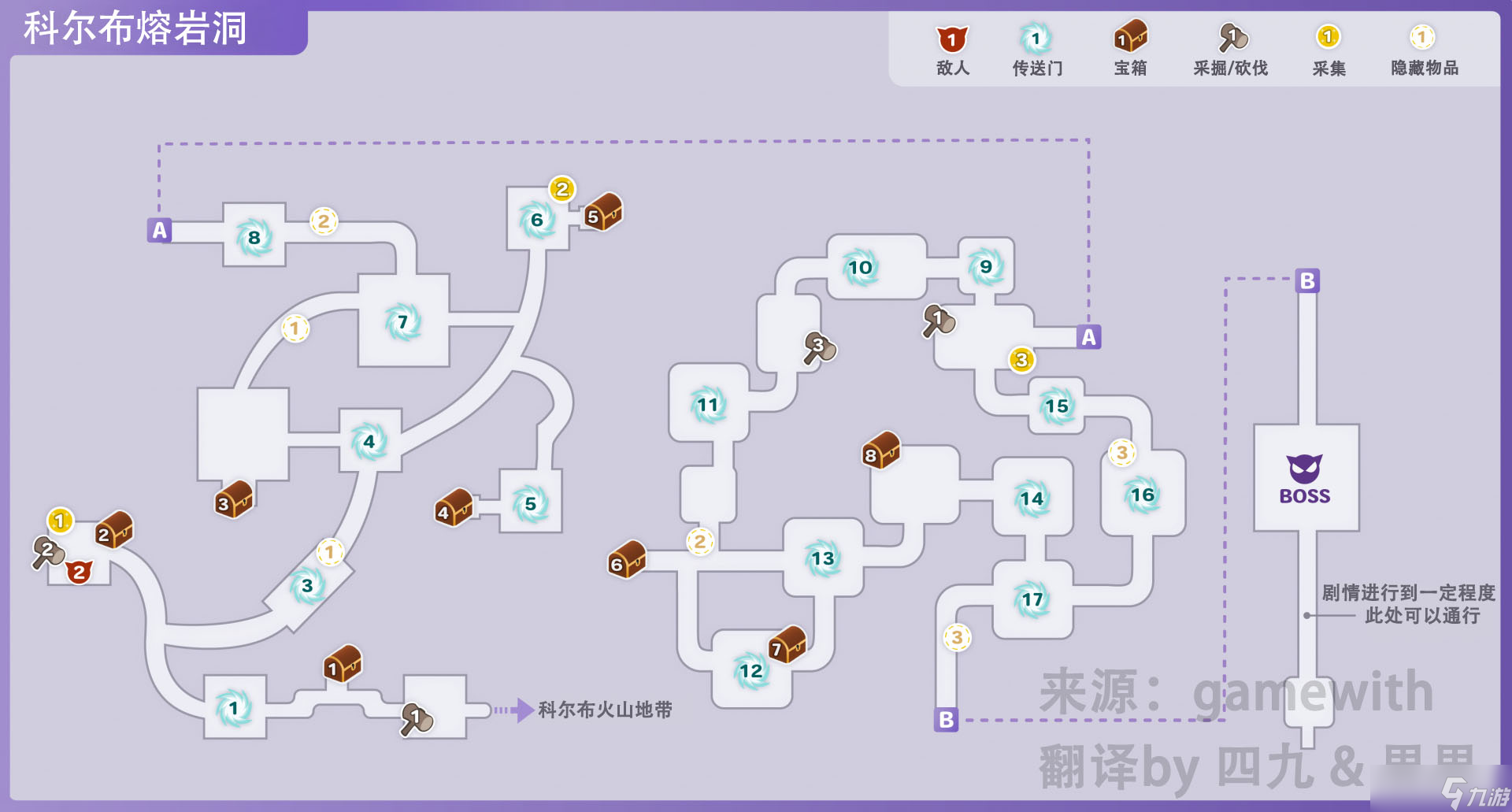 符文工廠5科爾布熔巖洞的道具在哪里