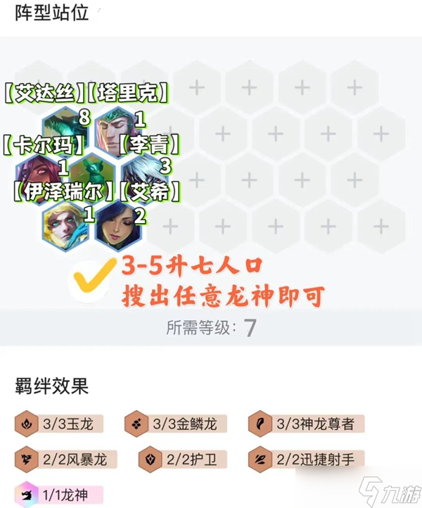 《金铲铲之战》九怒翼换形霞阵容玩法详解
