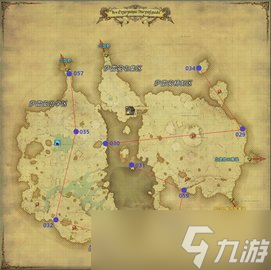 ff14探索筆記各地圖方便快捷的飛行路線示意（一）