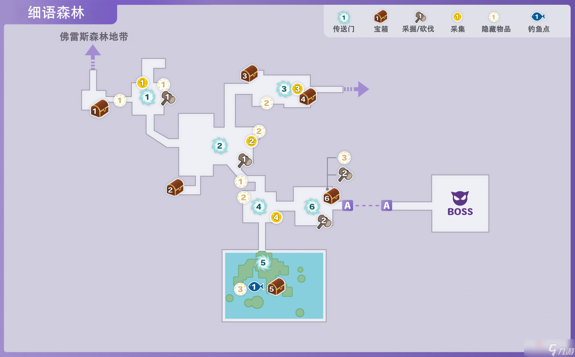 《符文工廠5》細(xì)語(yǔ)森林全收集攻略介紹