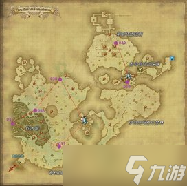 ff14探索筆記各地圖方便快捷的飛行路線示意（六）