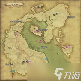 ff14探索笔记各地图方便快捷的飞行路线示意（六）