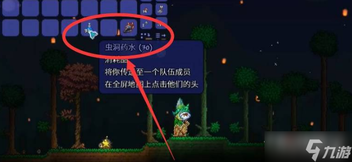 《泰拉瑞亚》虫洞药水使用方法