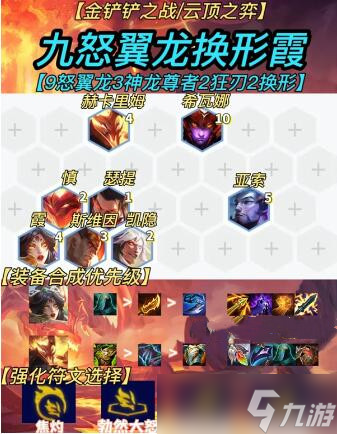《金铲铲之战》九怒翼龙霞怎么玩 九怒翼龙霞阵容攻略